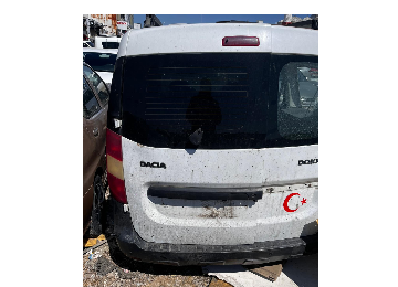 Dokker bagaj kapağı beyaz